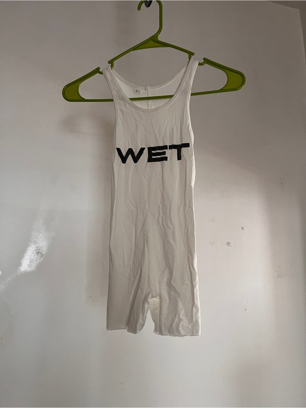 Yeezy White 'WET' Graphic Tank Romper